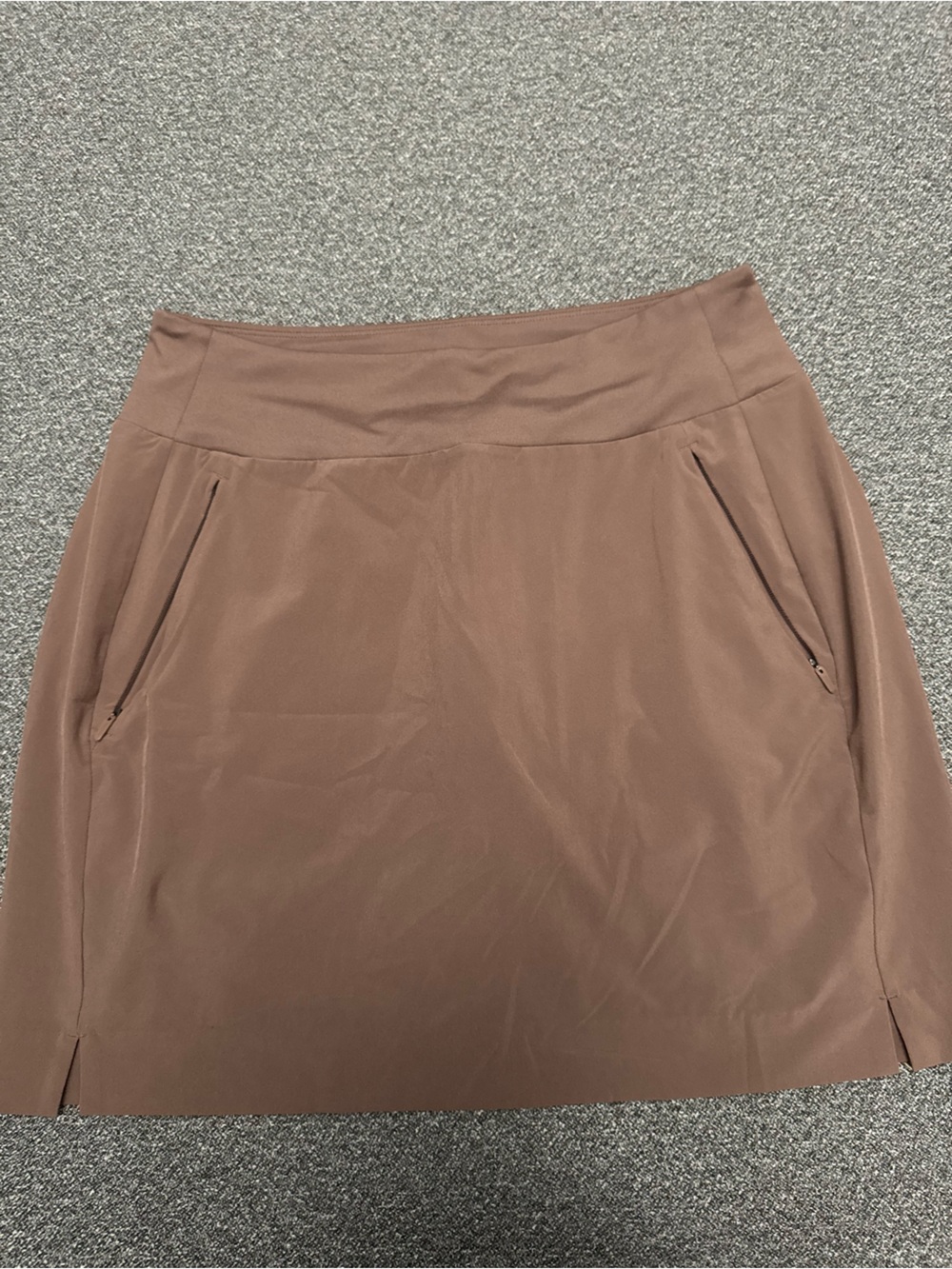 Athleta Brown skirt with Zipper Pockets